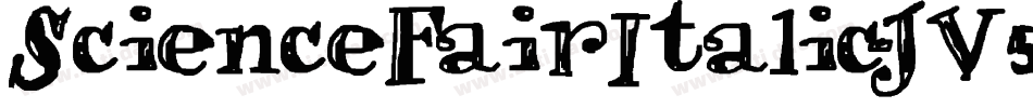 ScienceFairItalic-JV57字体转换