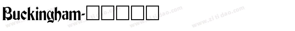 Buckingham字体转换
