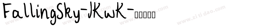 FallingSky-JKwK字体转换