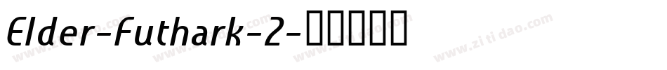Elder-Futhark-2字体转换