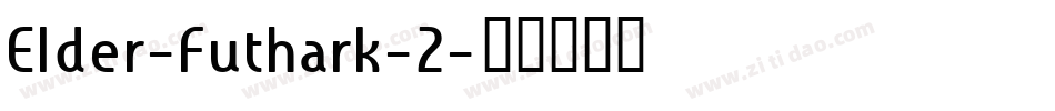 Elder-Futhark-2字体转换