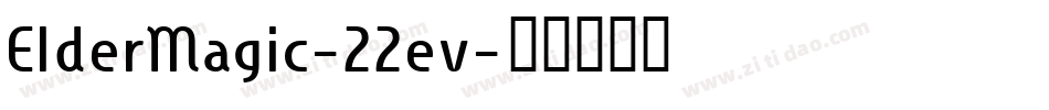 ElderMagic-22ev字体转换
