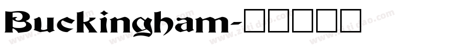 Buckingham字体转换