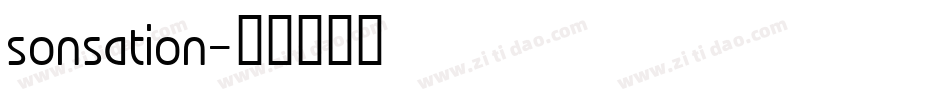 sonsation字体转换