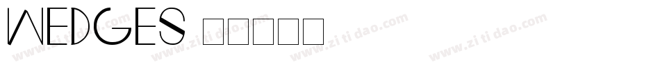 Wedges字体转换