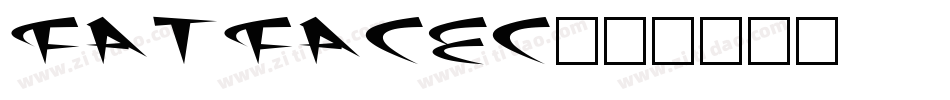 FatFaceC字体转换