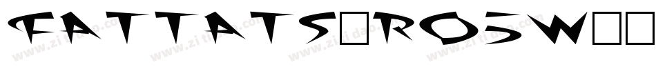 FatTats-Ro5W字体转换