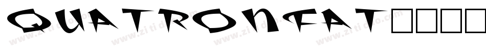QuatronFat字体转换