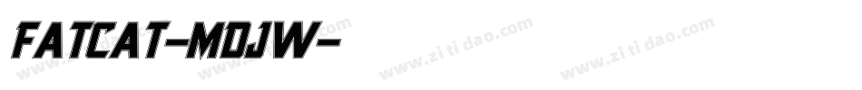 Fatcat-MdJw字体转换