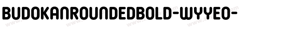 BudokanRoundedBold-WyyeO字体转换