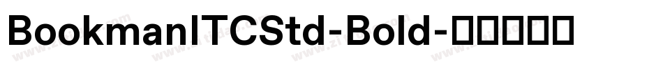 BookmanITCStd-Bold字体转换