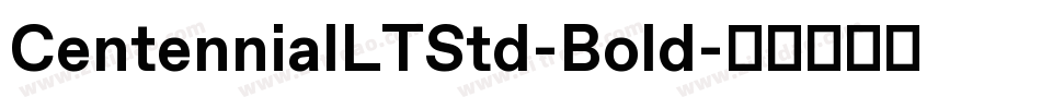 CentennialLTStd-Bold字体转换