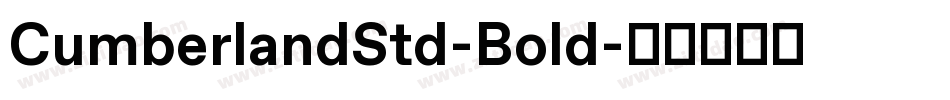 CumberlandStd-Bold字体转换