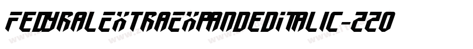 FedyralExtraExpandedItalic-zZ03字体转换