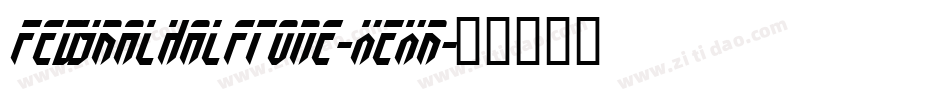 FedyralHalftone-xExr字体转换