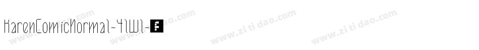 KarenComicNormal-4lWl字体转换