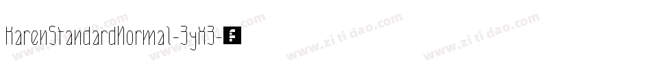 KarenStandardNormal-3yX3字体转换