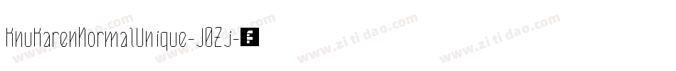 KnuKarenNormalUnique-J0Zj字体转换