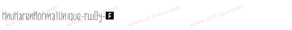 KnuKarenNormalUnique-rwDy字体转换