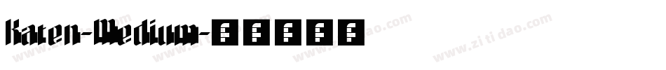 Karen-Medium字体转换