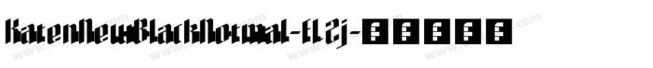 KarenNewBlackNormal-ELZj字体转换