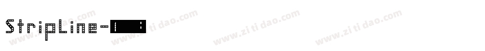 StripLine字体转换