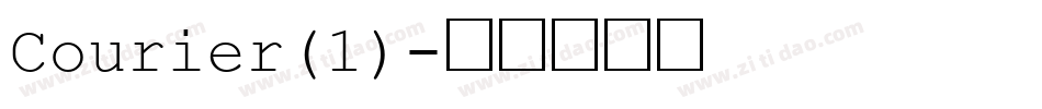 Courier(1)字体转换