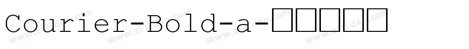 Courier-Bold-a字体转换