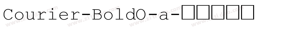 Courier-BoldO-a字体转换