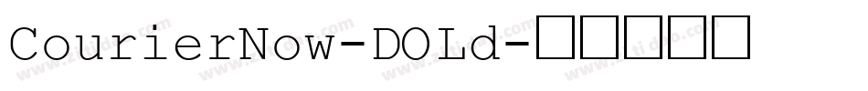 CourierNow-DOLd字体转换