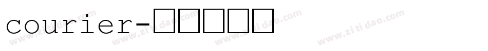 courier字体转换