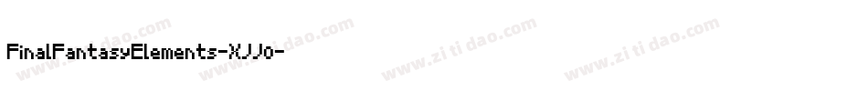 FinalFantasyElements-XJJo字体转换