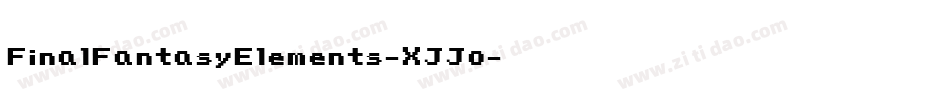 FinalFantasyElements-XJJo字体转换