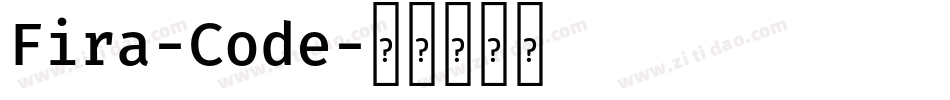Fira-Code字体转换