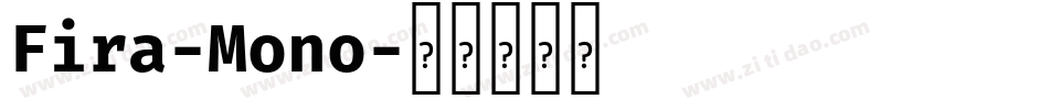 Fira-Mono字体转换