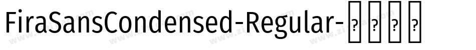 FiraSansCondensed-Regular字体转换