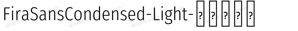 FiraSansCondensed-Light字体转换