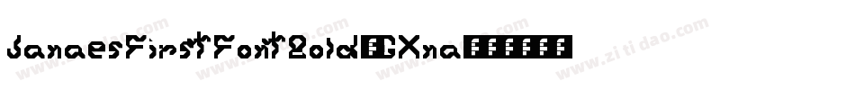 JanaesFirstFontBold-GXna字体转换