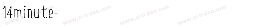 14minute字体转换
