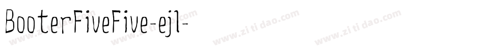 BooterFiveFive-ejl字体转换