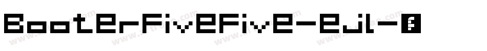 BooterFiveFive-ejl字体转换