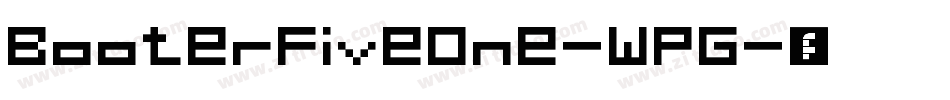 BooterFiveOne-WPG字体转换