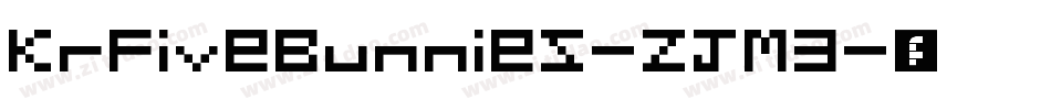 KrFiveBunnies-ZJM3字体转换