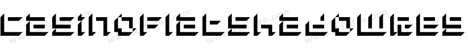 CasinoFlatShadowRegular-gxj74字体转换