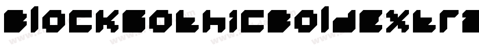 BlockGothicBoldExtraCond字体转换