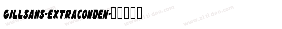GillSans-ExtraConden字体转换