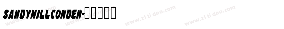SandyhillConden字体转换