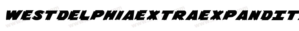 WestdelphiaExtraExpandItal-40oW字体转换