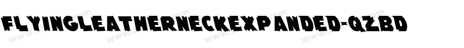 FlyingLeatherneckExpanded-qzBd字体转换
