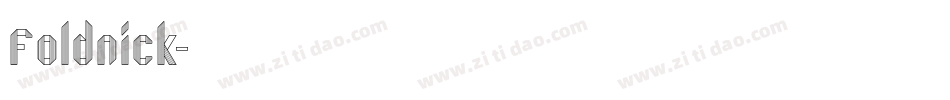 Foldnick字体转换